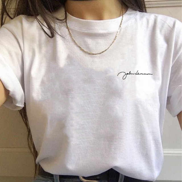 Damska koszulka z krótkim rękawem w prostym stylu, letni t-shirt w 5 kolorach - tanie ubrania i akcesoria