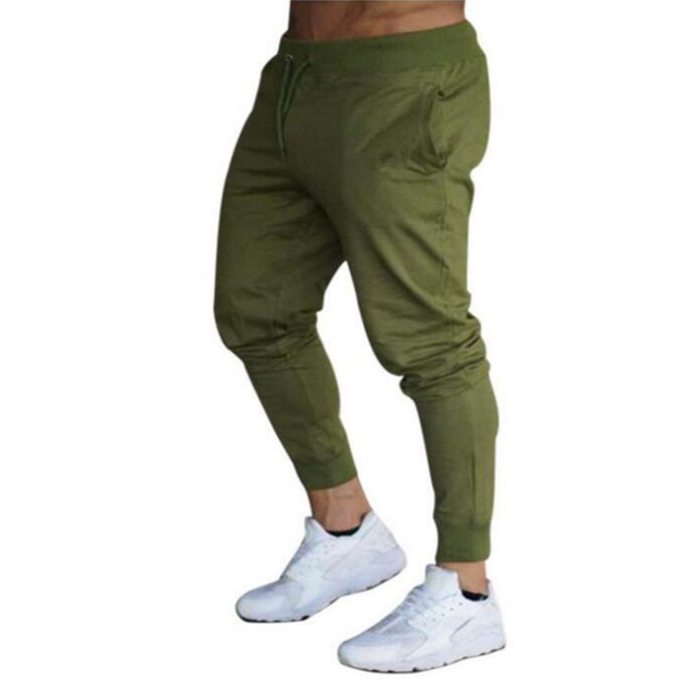 Męskie spodnie Fitness Casual z elastycznym pasem marki Pop Pop - tanie ubrania i akcesoria