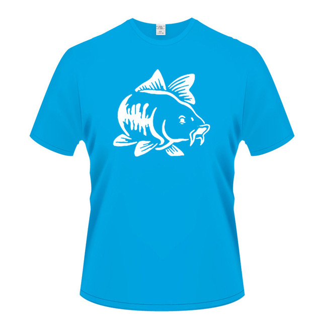 Koszulka męska z krótkim rękawem Carp Fish T-shirt Fishings 2019 Summer - casual bawełniany top, cool style - tanie ubrania i akcesoria