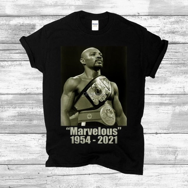 Koszula męska Marvin Hagler T-Shirt dla fanów Marvina Haglera - tanie ubrania i akcesoria