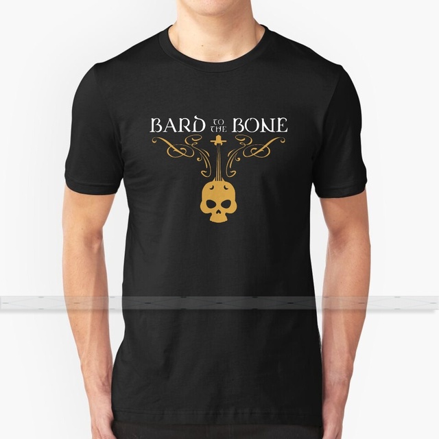 Bawełniana koszulka męska Bard To The Bone Bards - RPG addict - tanie ubrania i akcesoria