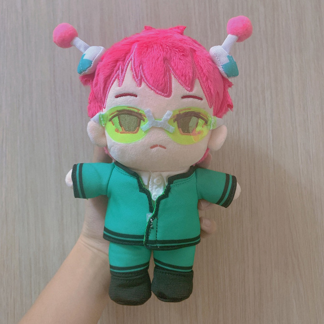Pluszowa lalka Anime Saiki K. Kusuo w przebraniu - idealny prezent dla fanów, 20 cm - tanie ubrania i akcesoria