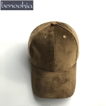 Nowa, jesienna czapka baseballowa z daszkiem - BBS105; stała, aksamitna, bawełniana; miękka, dorywcza; dla mężczyzn