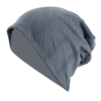 Miękkie czapki Geebro żebrowane jednokolorowe dla kobiet i mężczyzn - zimowa moda
