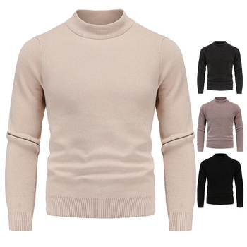 2021 jesień i zima - Wyściełany sweter męski w stylu Chenille YM629 o wysokiej jakości i jednym wydłużonym kaszmirem