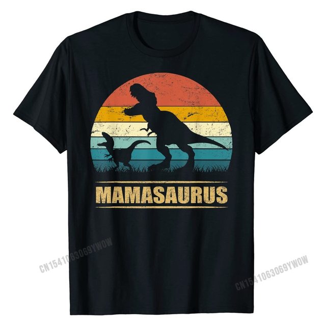 T-Shirt Mamazaurus T-Rex Dinozaur Mama Saurus Męska Koszulka Zabawny Prezent Dla Mamy Fitness - tanie ubrania i akcesoria