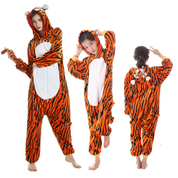 Kostium Dziecko Dorosły Tygrys Lew Onesie Cosplay Piżama Sleepsuit Unisex