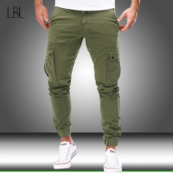 Spodnie bojówki wojskowe Cargo - męskie jesienne dorywczo, Skinny Fit, Slim Fit, casual, hip hopowa sportowa odzież