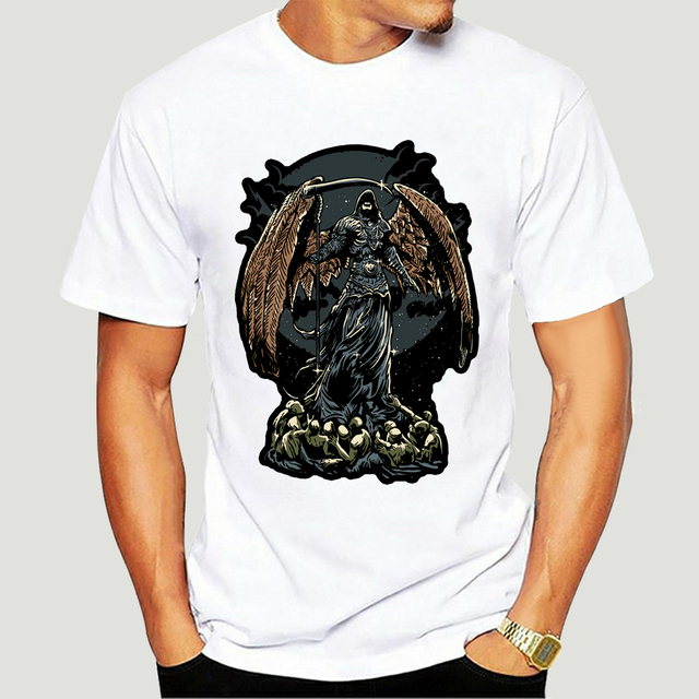 Męska koszulka Dark Lord - gotycka ciemność, ponury żniwiarz, anioł śmierci [parametry produktu] - tanie ubrania i akcesoria
