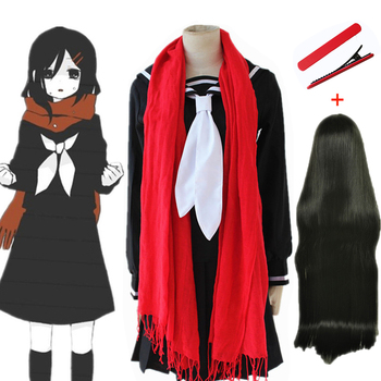 Kostium Cosplay Tateyama Ayano - straszny strój w stylu dziewczyny szkolnej z Anime Kagerou