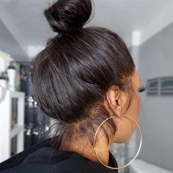 Ludzkie włosy prostych peruk HD 13x4 na przezroczystej koronce - brazylijskie peruki na przód dla czarnych kobiet