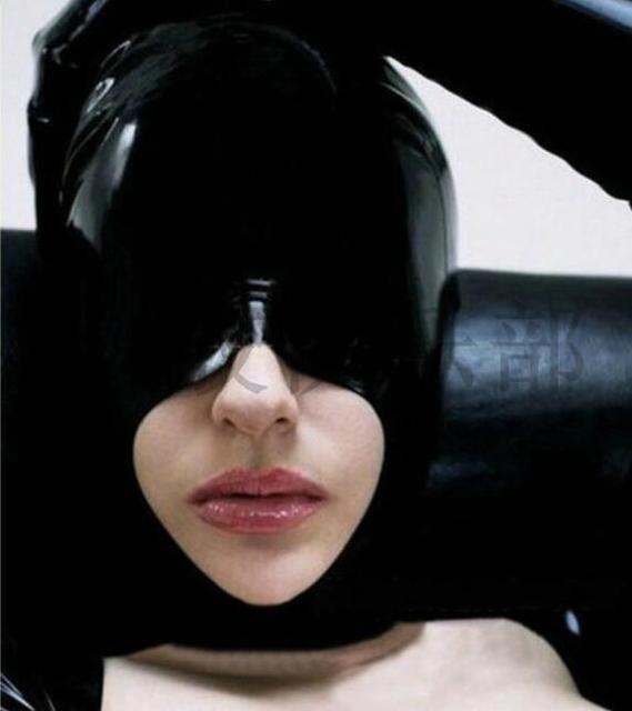 Maska lateksowa pokrywająca oczy dla kobiet - akcesorium do strojów - tanie ubrania i akcesoria