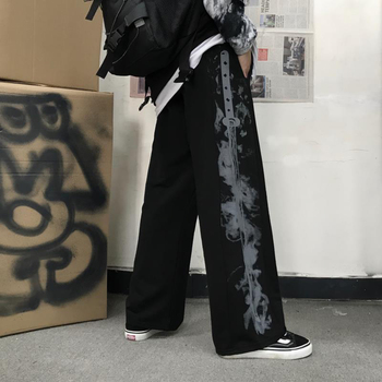 ALT spodnie damskie z nadrukiem Harajuku, e-girl, Grunge, Streetwear, Punk, Emo, gotyckie i hip-hopowe, w stylu Retro estetycznym