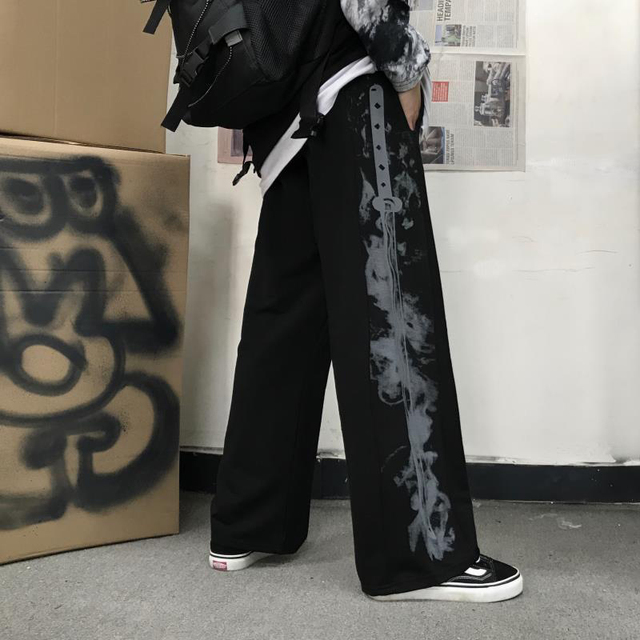 ALT spodnie damskie z nadrukiem Harajuku, e-girl, Grunge, Streetwear, Punk, Emo, gotyckie i hip-hopowe, w stylu Retro estetycznym - tanie ubrania i akcesoria