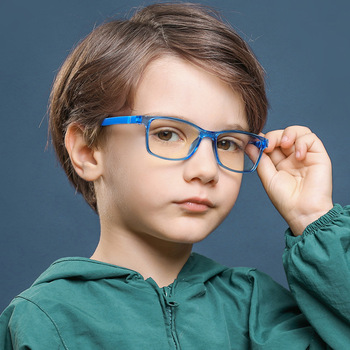 Nowe przezroczyste okulary dla dzieci, ochrona przed niebieskimi promieniami, elastyczne ramki, ochrona UV