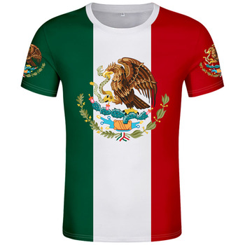 Koszulka Męska z Logo Flagi Narodowej Meksyku oraz Numerem - Stany Zjednoczone Meksyku T-Shirt