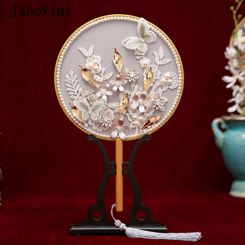 Eleganckie chińskie bukiety ślubne z koronkowymi aplikacjami i ręcznie robionymi perłowymi kwiatami