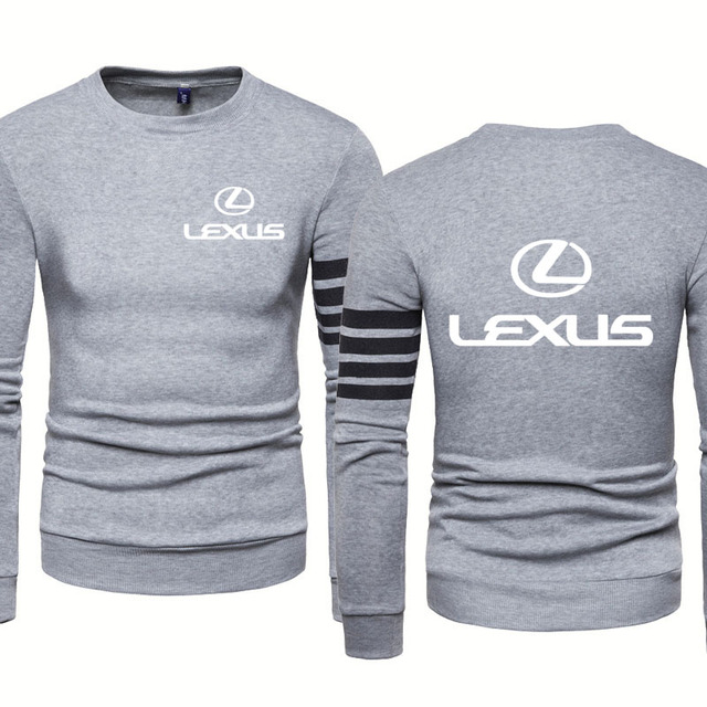 Męska bluza z kapturem Lexus z logo samochodu, casual, modna, wykonana z wysokiej jakości bawełny - tanie ubrania i akcesoria