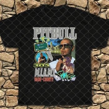 Retro koszula męska Pitbull Hip Hop z lat 90