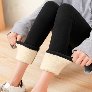Ciepłe spodnie damskie zimowe legginsy plus size aksamitne 2021