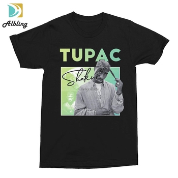 Koszulka męska Shakur 2Pac Makaveli Unisex Vintage T2Pacalypse z krótkim rękawem