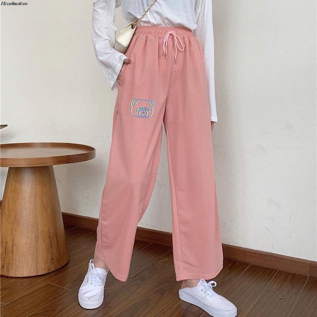 2021 Spodnie Harajuku Damskie Capri w Stylu Hip Hop Koreańskim - Szerokie, Luźne, Plus Size - tanie ubrania i akcesoria