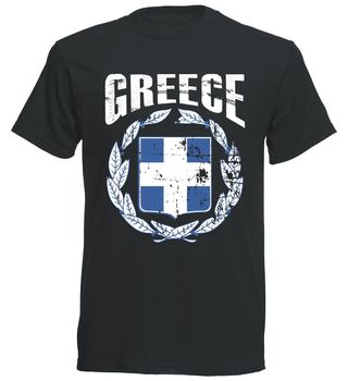 Koszulka męska w stylu Vintage z Grecją, 100% bawełna, letni model 2019