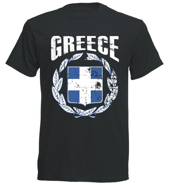 Koszulka męska w stylu Vintage z Grecją, 100% bawełna, letni model 2019 - tanie ubrania i akcesoria