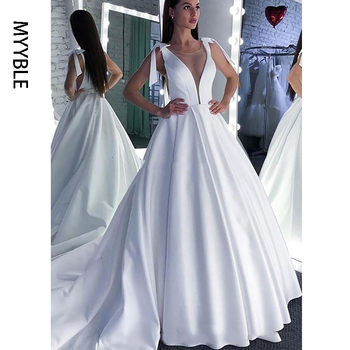 Koronkowa suknia ślubna 2021 z dekoltem Scoop-line, elegancka i seksowna - Custom Made