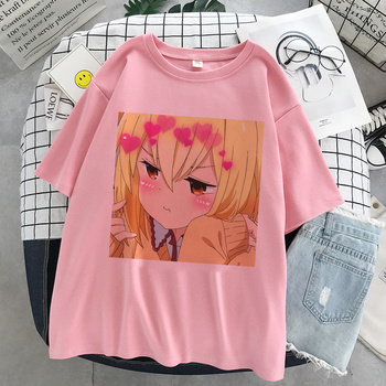 Damska koszulka z nadrukiem graficznym w stylu anime z motywem Japonii – moda lato 2021