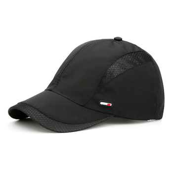 Letnia czapka baseballowa siatkowa z prostym daszkiem dla kobiet i mężczyzn, szybkoschnąca, wygodna