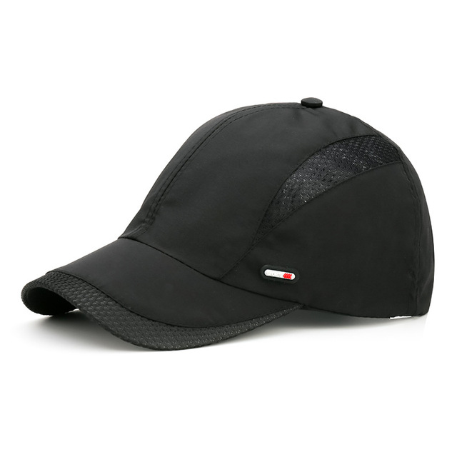Letnia czapka baseballowa siatkowa z prostym daszkiem dla kobiet i mężczyzn, szybkoschnąca, wygodna - tanie ubrania i akcesoria