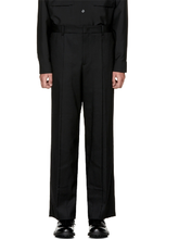 Eleganckie męskie spodnie w czarnym kolorze na co dzień, idealne na wiosnę i jesień