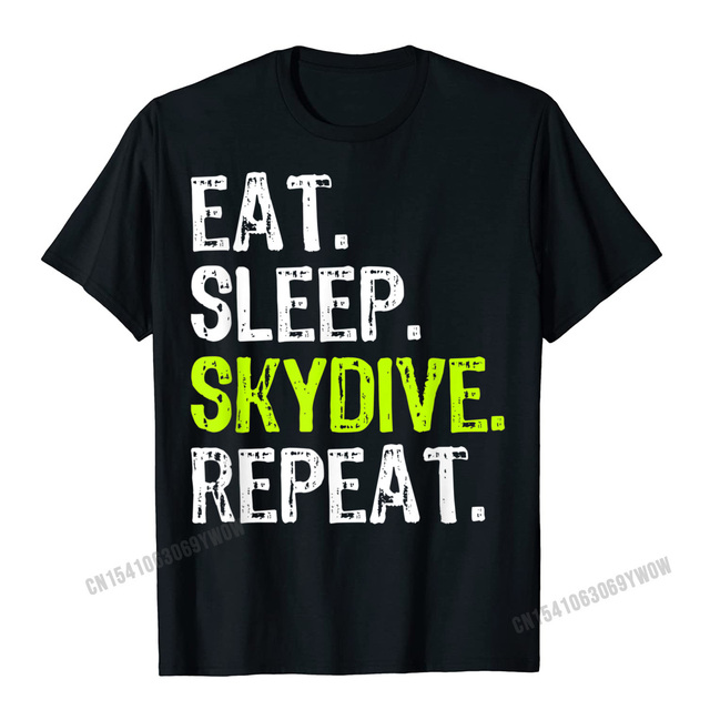 Męska koszulka Skydive - powtórka skoków spadochronowych Skydiver w śmieszny sposób - oryginalny design - topowe wzornictwo z Europy - wysoka jakość - Harajuku - tanie ubrania i akcesoria