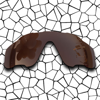 Spolaryzowane okulary z wymiennymi soczewkami, rama jawbreaker, kolor brązowy
