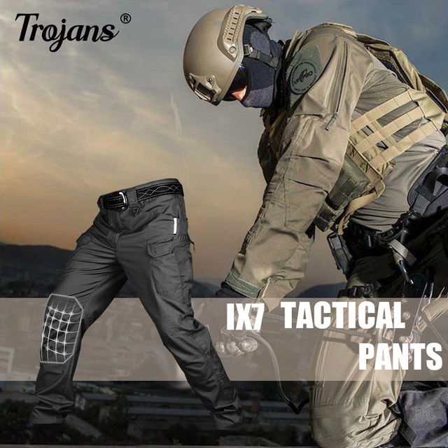 Wodoodporne spodnie taktyczne mężczyzn 2021 - miasto wojskowe, SWAT, bojówki Casual Men - idealne na wędrówki piesze, kemping i outdoor - tanie ubrania i akcesoria