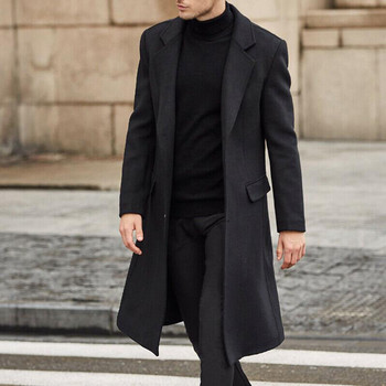 Męski trencz wełniany 2021 - styl casual, biznesowy, rozrywkowy, punkowy - kurtka płaszcz mix dla mężczyzn #g3