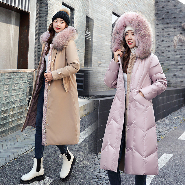 Płaszcz damski Plus Size 2021 – długie, luźne, ciepłe, dwustronne, zagęszczone, z podszewką - tanie ubrania i akcesoria