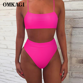 OMKAGI Kobiety Strój Kąpielowy 2021 Jednoczęściowy Push Up Bikini Set