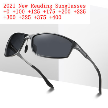 Okulary przeciwsłoneczne do czytania pełna ramka - Vintage sportowe w stylu retro dla mężczyzn i kobiet z dioptriami +1.0, +1.5, +2 NX