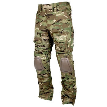 Męskie spodnie taktyczne Cargo kamuflaż Gen2 Multicam Army z ochraniaczami na kolana