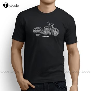 Nowa koszula amerykańska Octane – Krótki rękaw Top damski z nadrukiem motocyklowym