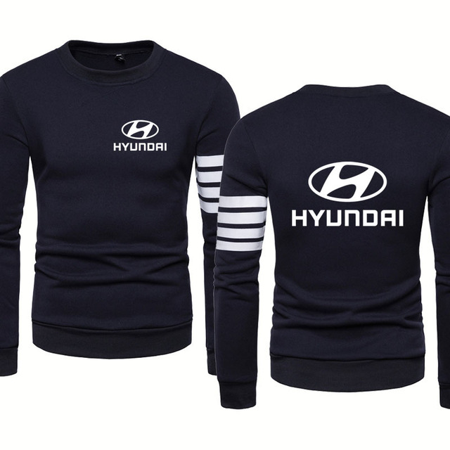 Bluza męska z kapturem Hyundai Logo, jesień 2021, wysokiej jakości, bawełna - tanie ubrania i akcesoria