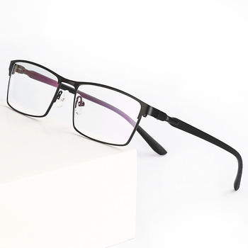 Męskie TR90 aluminiowe okulary optyczne - krótkowzroczność, pełna obręcz, oko szkło