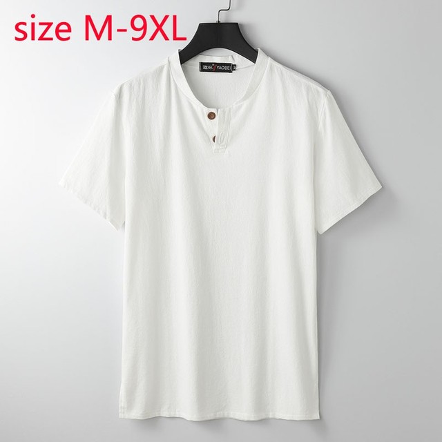 Męska koszulka casual z krótkim rękawem, nowość - super duża pościel w modnym stylu, wykonana z bawełny. Rozmiar M-9XL - tanie ubrania i akcesoria