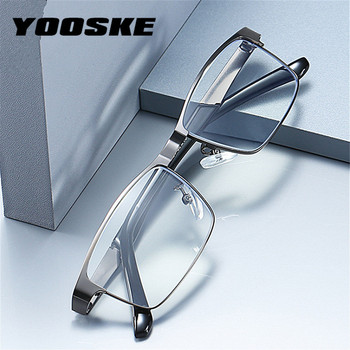 Męskie okulary optyczne Presbyopic YOOSKE ze stali nierdzewnej +1.0 - +4.0