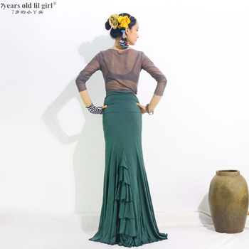 Damska sukienka/spódnica do ćwiczeń Flamenco wielowarstwowa Fishtail ESS04 06