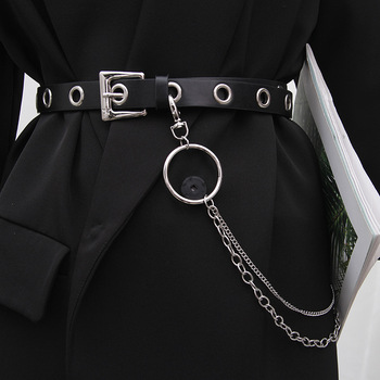 Pas biodrowy damska marki Y2K Streetwear - modny, luksusowy design inspirowany punk hip hopem, Harajuku i stylem goth