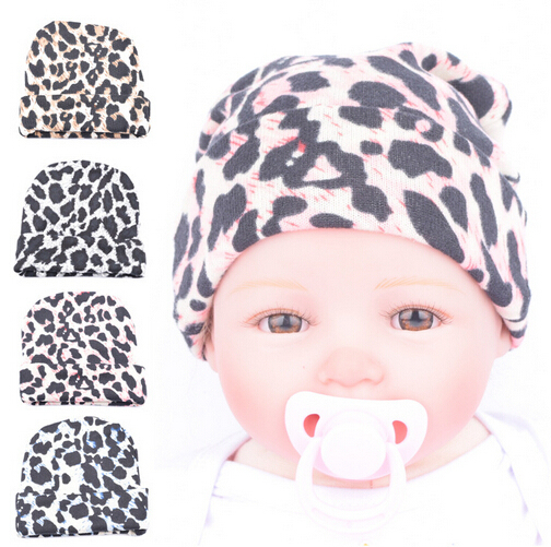 Kapelusz unisex dla niemowląt Leopard - nowość 2016 - tanie ubrania i akcesoria