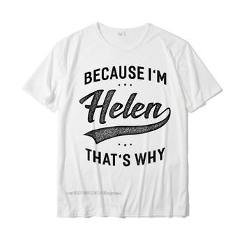 Męska koszulka niestandardowa Geek z nadrukowanym imieniem Helen na bawełnie najwyższej jakości